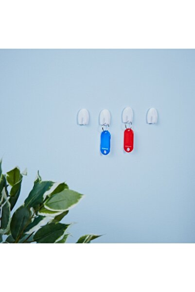 Home Box Key Hook with Key Tags - Set of 4