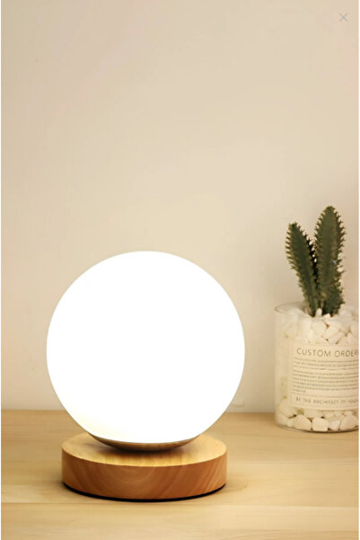 retro home design Özel Tasarım Ahşap Ayaklı  Beyaz Opal Glop Camlı Fişli Masa...