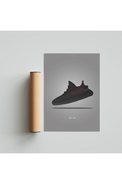 KAYNOCK Yeezy Black, Shoes, Kanye West, Poster Painting Digital Design Painting