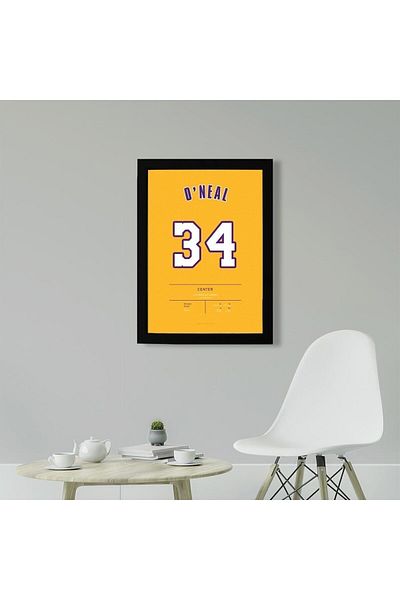 KAYNOCK Shaquille O'neal, Los Angeles Lakers, baschet, pictură poster Nba