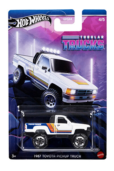 HOT WHEELS Uzun Kart Tubular Trucks 1987 Toyota Pickup Truck