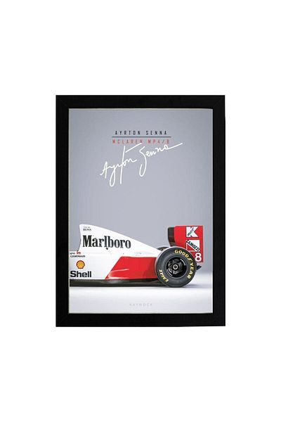 KAYNOCK Ayrton Senna Mclaren, Formula 1, F1 Poster Painting