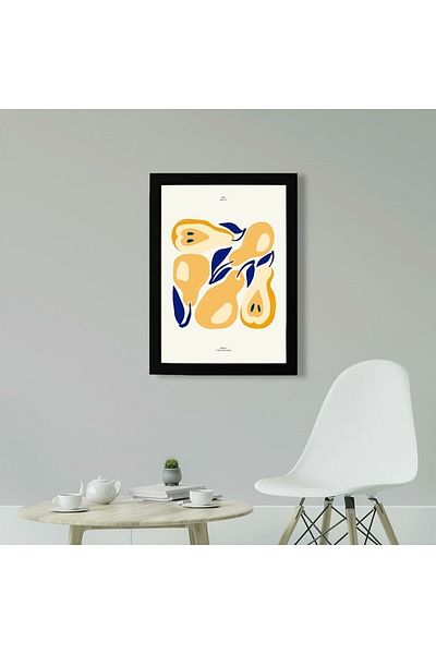 KAYNOCK Pear, Fruit, Minimal, Home Decoration, Kitchen Cafe Decoration Poster Painting