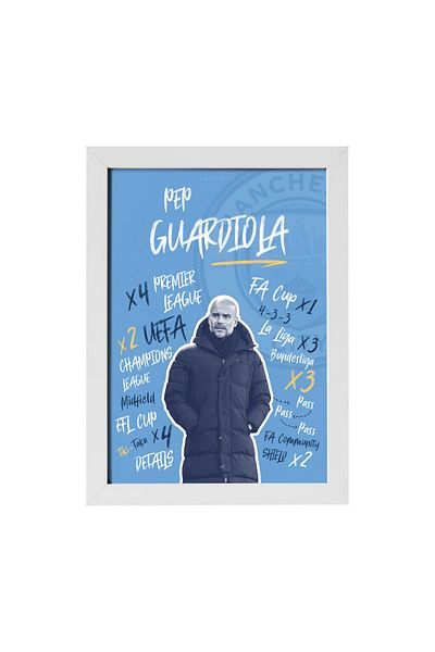 KAYNOCK Pep Guardiola, Manchester City, Πίνακας Ποδοσφαίρου Αφίσας Πίνακας Ψηφιακού Σχεδιασμού