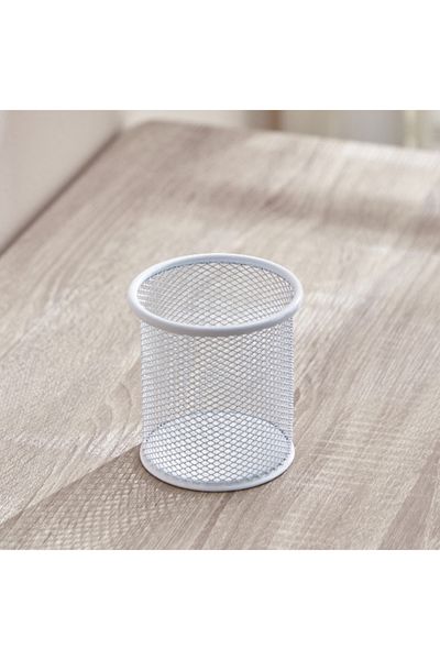 Home Box Mesh Round Pen Holder