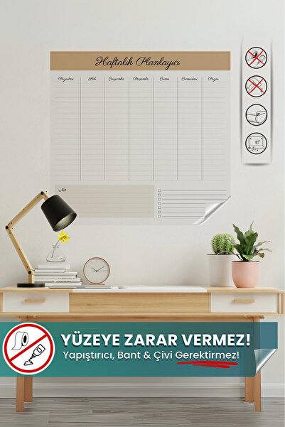 Pi Papers Tjedni planer, samodržeća magična inovativna tabla (SA PAPIROM, FUN...