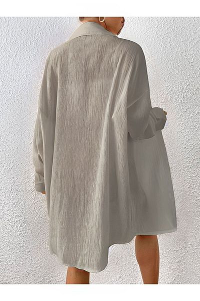 Know Beiges Oversize Damen Longshirt