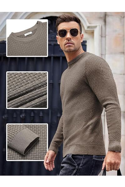 youknitwear you Marco Men's Knitwear Sweater - Crew Neck