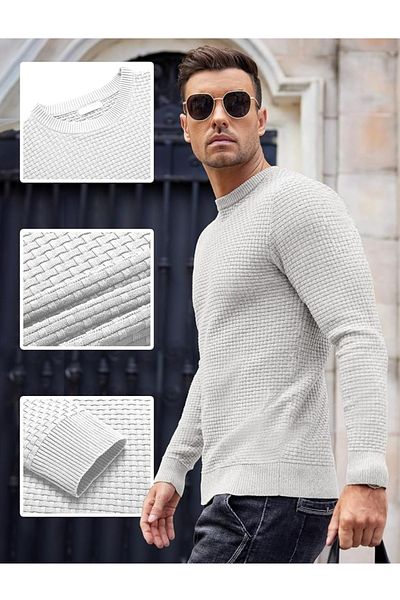 youknitwear you Marco Men's Knitwear Sweater - Crew Neck