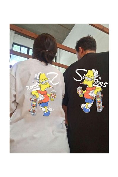 Know Μπλουζάκι Unisex 2 τεμαχίων Simpsons Detail Oversize