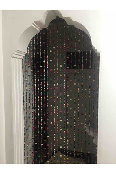 Cherry Collection Kapı Perdesi Ahşap Boncuklu