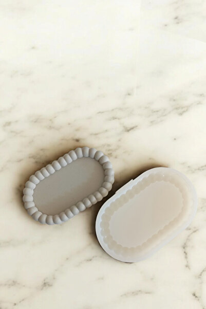 Milinza Dekoratif Tabak Kalıbı, Taştozu Kalıbı, Beton Harcı Kalıbı S21