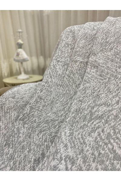 Özlü Home Grey Luxury Cotton Sofa and Sofa Bed Cover - 170X220, Double-Sided, Anti-Sweat Anti-Slip