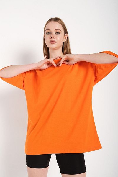 Know Orange Oversize-Damen-T-Shirt