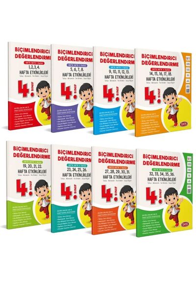 Giriş Yayınları Data Yayınları 4. Sınıf Biçimlendirici Değerlendirme Hafta Ha...