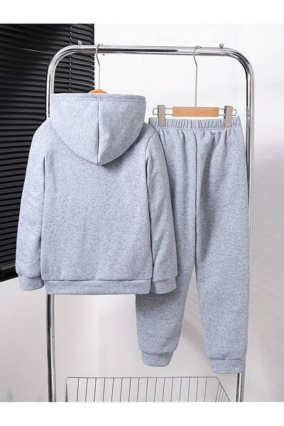 THEKONT California Unisex Cotton Children's Tracksuit Set - Top and Bottom Set