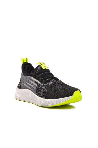 WALKWAY Ravello Unisex Sneakers - Μαύρο, Λευκό, Φωσφόρο Κίτρινο Διχτυωτό