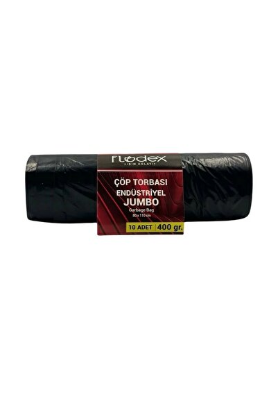 FLODEX Endüstriyel Çöp Torbası 80 x 110 cm -Jumbo Boy 10 lu 400 g