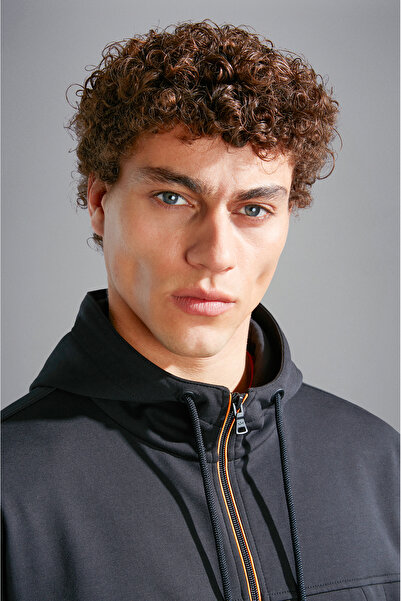 PAUL&SHARK MEN'S ZIPPED SWEATSHIRT C.W. COTTON