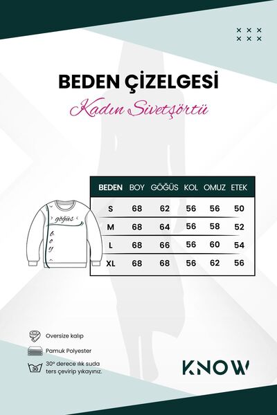 Know Női sötétkék Chicago 76 nyomott nagyméretű pulóver