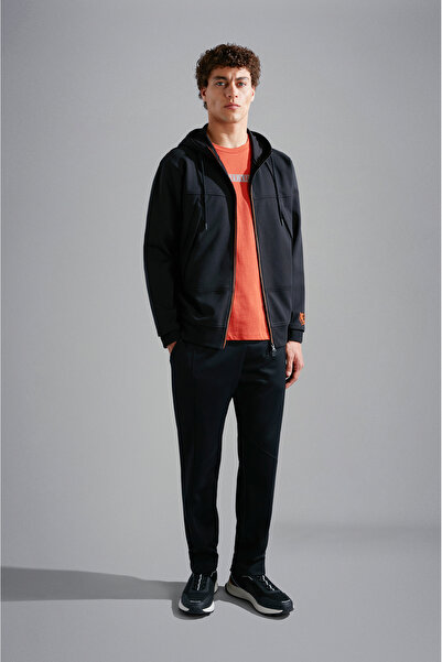 PAUL&SHARK MEN'S ZIPPED SWEATSHIRT C.W. COTTON