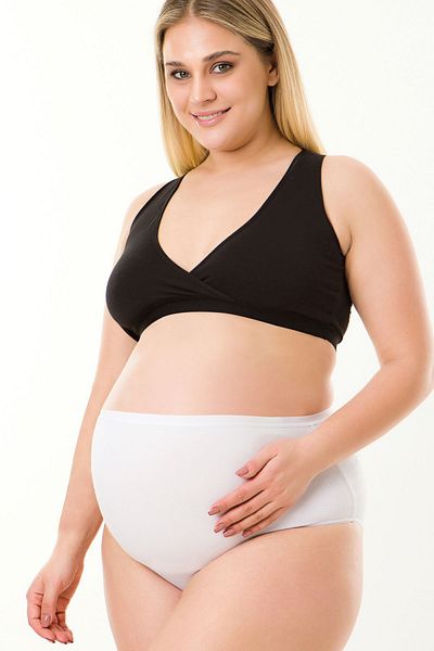 par lingerie pl Set de 3 chiloți de maternitate albi