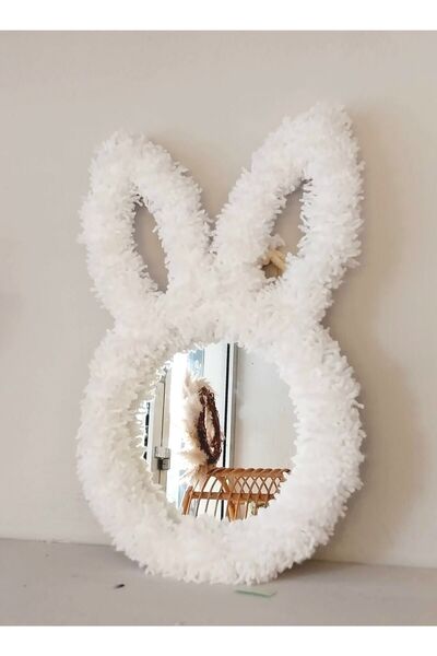 Minkyflowers Dekoratif Tavşan Ayna 20 Cm