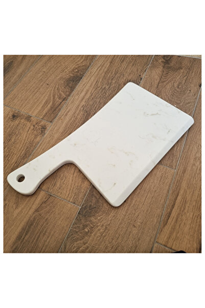 BMK MERMER Quartz Presentation Plate, Quartz Serving Plate, Quartz Presentation Plate(White): 38 X 19 X 1.5 cm