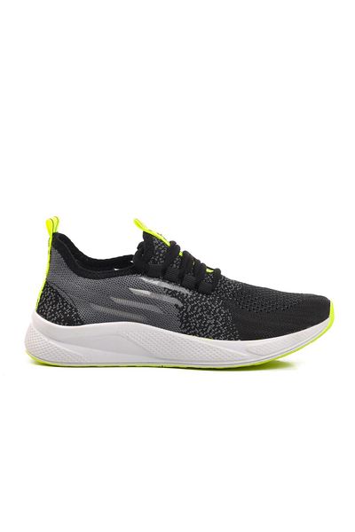 WALKWAY Ravello Unisex Sneakers - Μαύρο, Λευκό, Φωσφόρο Κίτρινο Διχτυωτό