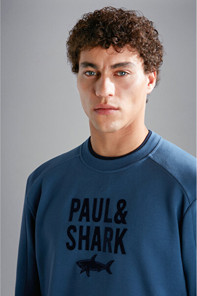 PAUL&SHARK MEN'S KNITTED SWEATSHIRT C.W. COTTON