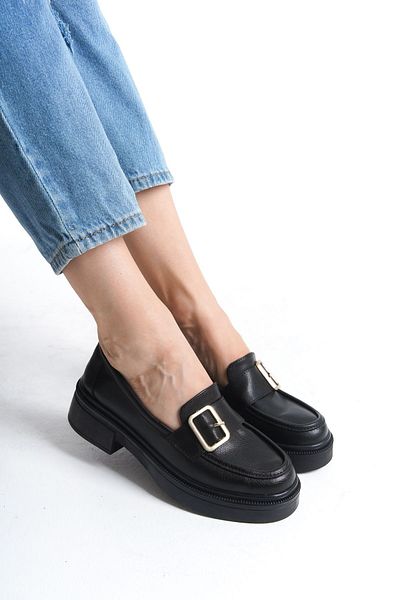 Diardi Black Women's Loafer - Low Heel Casual Shoes