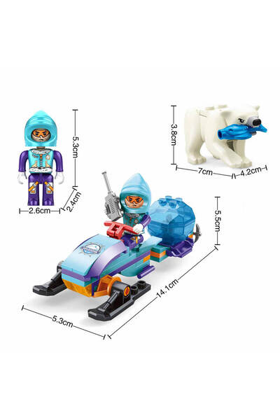 BLX Glacier 59 - Snowmobile and Polar Bear Set
