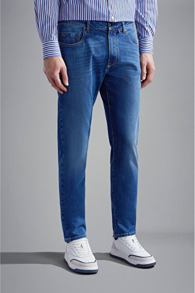 PAUL&SHARK Men's Red Rivet 5 Pockets Jeans