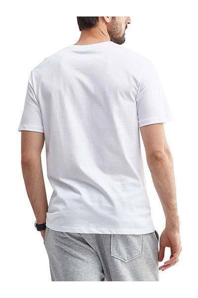 Know Ανδρικό μπλουζάκι White Running Horse με στάμπα μεγάλου μεγέθους