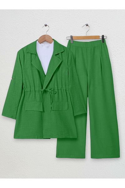 Kirazgym Linen Women's Set - With Jacket