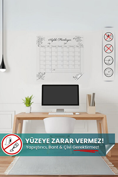 Pi Papers Mesečni planer od pametnog papira sa statičkom elektricitetom - Sam...