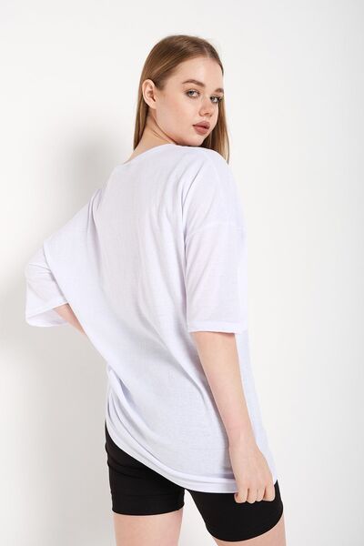 Know Dámské bílé oversize tričko