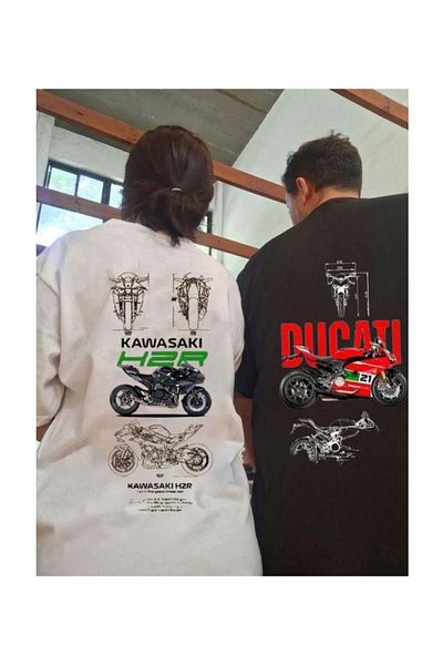 Know Μπλουζάκι Unisex 2 τεμαχίων Moto Rally Detail Oversize