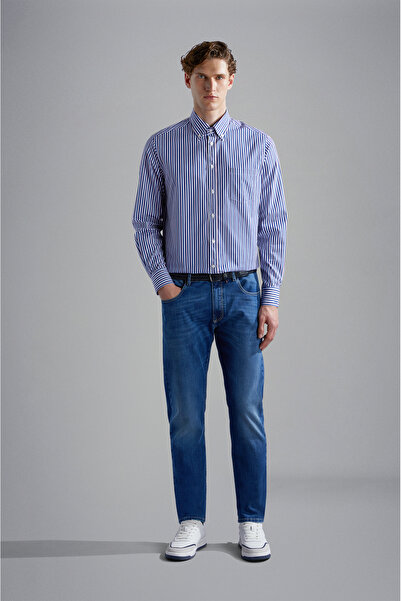 PAUL&SHARK Men's Red Rivet 5 Pockets Jeans