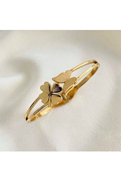 Bahar Takı ve aksesuar Kadın Çelik Kelebek Yonca Kelepçe