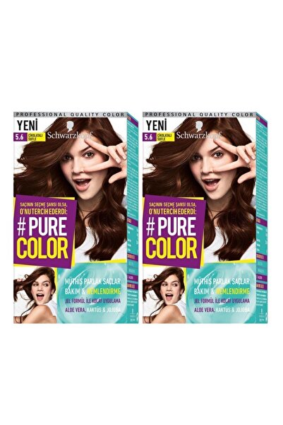 SCHWARZKOPF HAIR MASCARA Schwarzkopf Pure Color 5-6 Çikolatalı Sufle X2