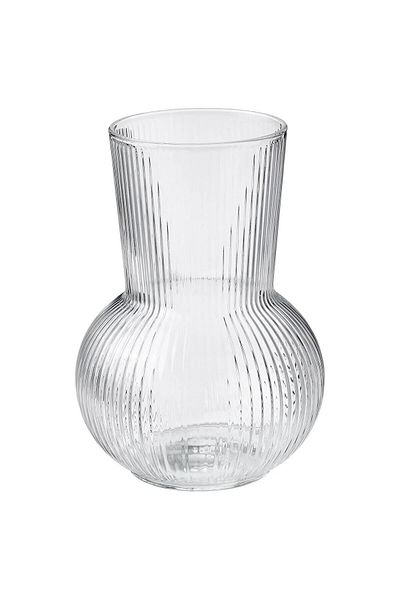Amentes Carafă decorativă de 17 cm - sticlă translucidă, 12 x 12 11 - 30 cm portocaliu