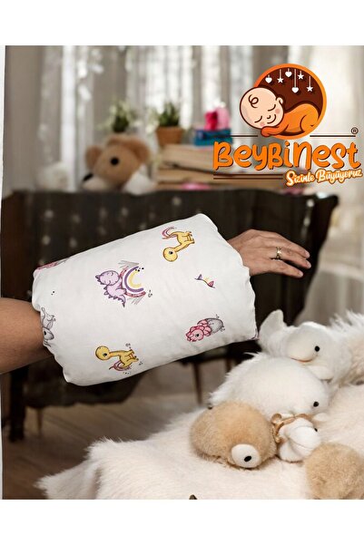 BeybiNest Πρακτικό μαξιλάρι στήριξης θηλασμού 100% Organic Cute Dinosaurs Breastfeeding Pillow