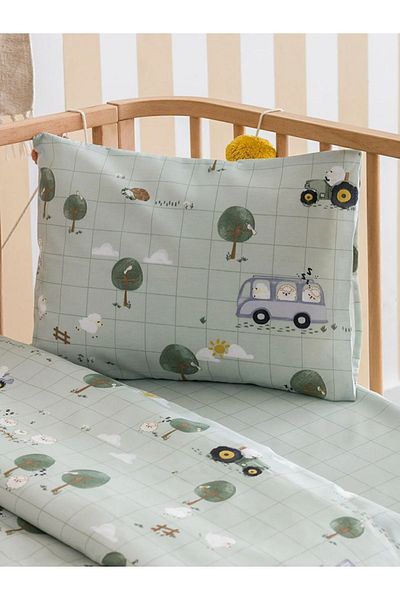 LC Waikiki LCW HOME Printed Woven Baby Bedding Set