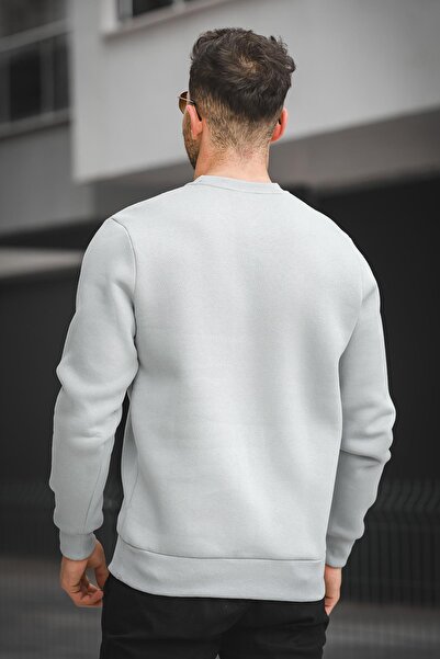 Oksit Trc 2737 Ανδρικό φούτερ με στάμπα με στάμπα με τριών κλωστών