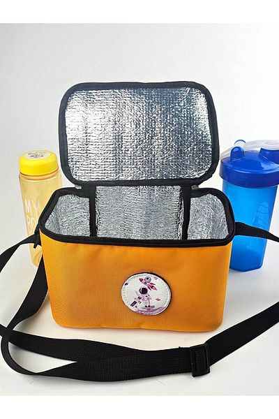 Woys Bags Cutie de prânz pentru grădiniță și școală primară de culoare galbenă