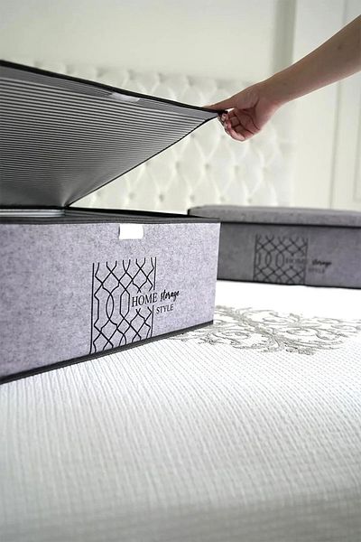 Emir-AYDIN 1 PCS Multi-Purpose Plinth Box Organizer with Felt Lid 50*40*19