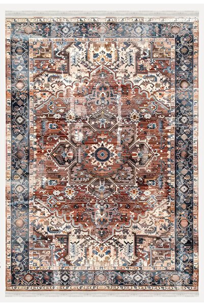 kilim home سجادة غرفة المعيشة Mars 2195 الملونة منقوشة وقابلة للغسل وغير قابل...