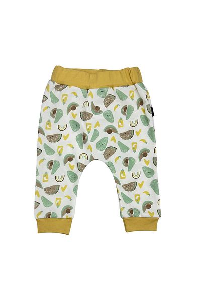 Miniworld Cute Avocado Cotton Unisex Baby Bottom White