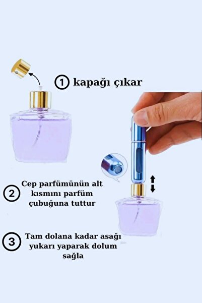 TSMAKO Cep Parfüm Şişesi Seyahat Parfüm Şişesi